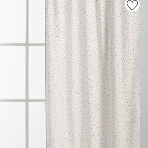 H&M Curtain Panels Off-White Dotted